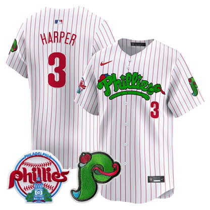 Phillies Phanatic Patch Vapor Premier Limited Jersey V4 - All Stitched