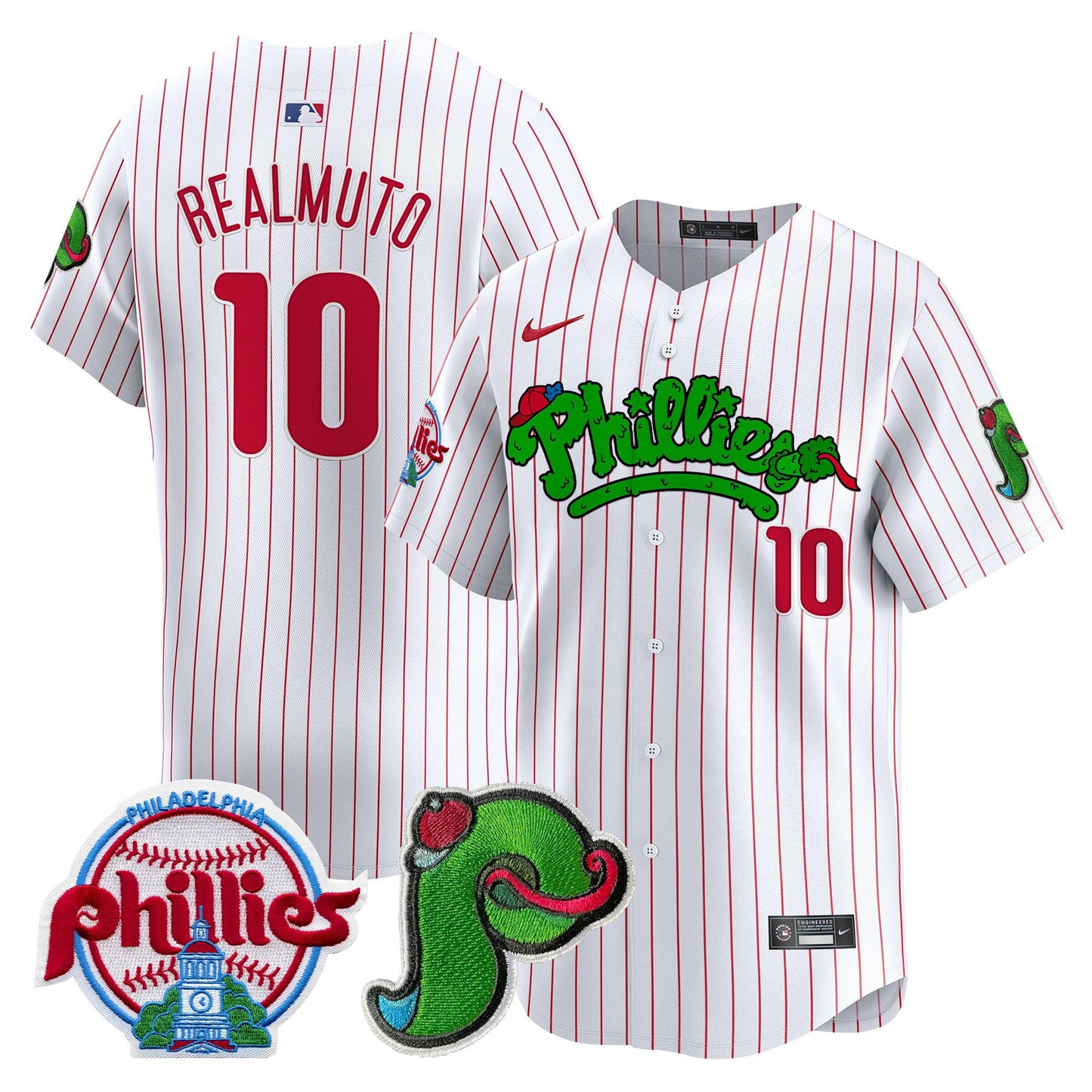 Phillies Phanatic Patch Vapor Premier Limited Jersey V4 - All Stitched