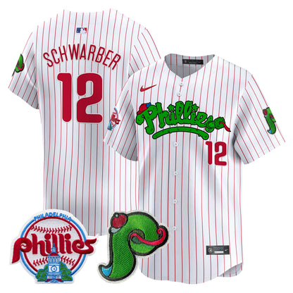 Phillies Phanatic Patch Vapor Premier Limited Jersey V4 - All Stitched