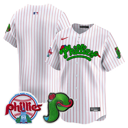 Phillies Phanatic Patch Vapor Premier Limited Jersey V4 - All Stitched