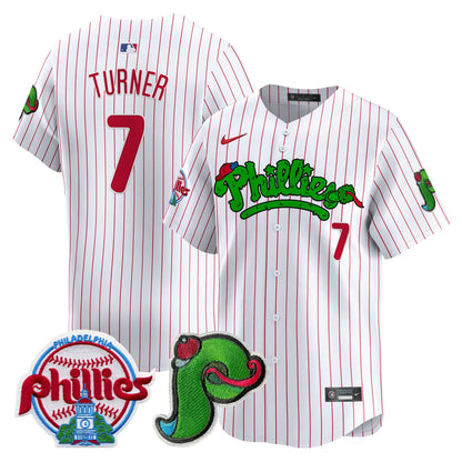 Phillies Phanatic Patch Vapor Premier Limited Jersey V4 - All Stitched