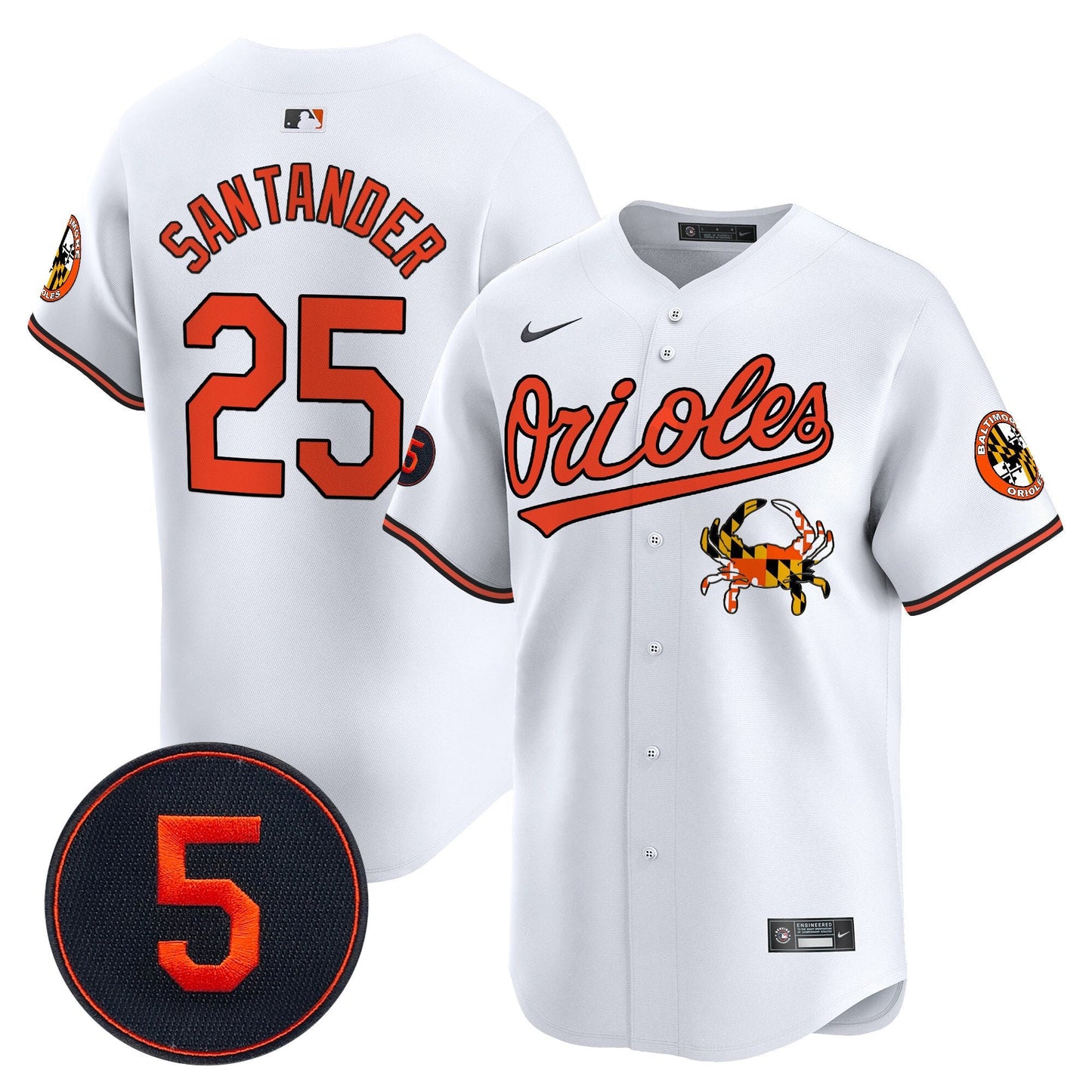 Baltimore Orioles Robinson Patch Vapor Premier Limited Jersey V9 - All Stitched