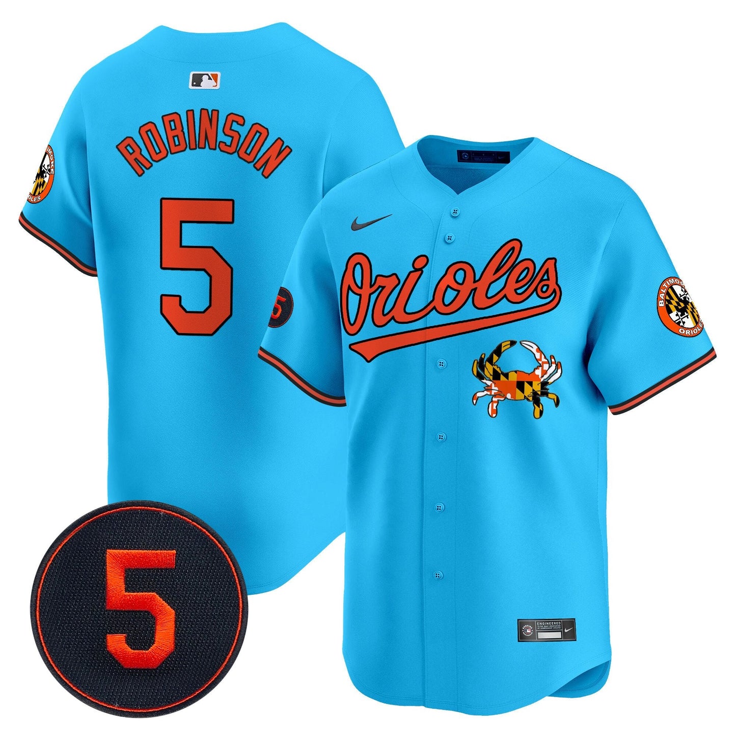 Baltimore Orioles Robinson Patch Vapor Premier Limited Jersey V9 - All Stitched