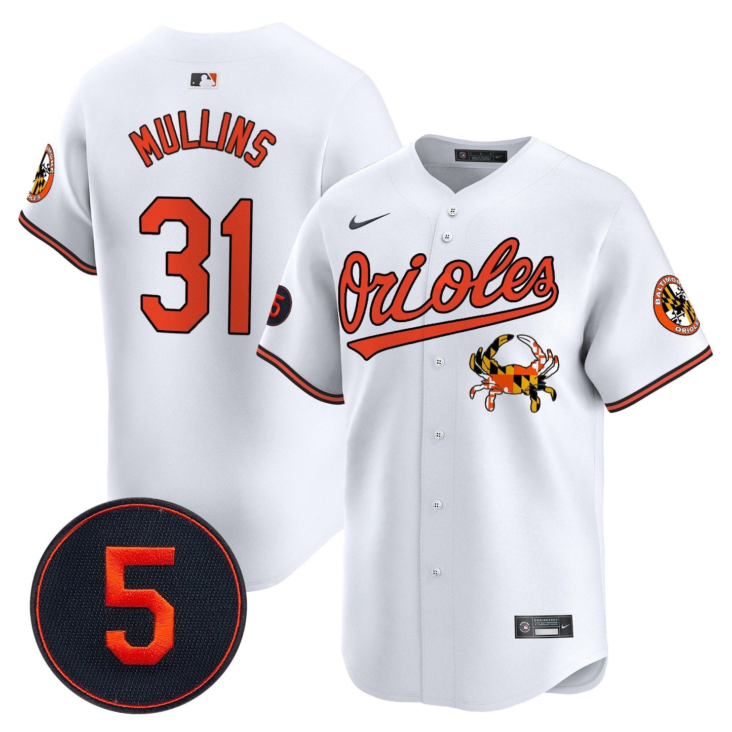 Baltimore Orioles Robinson Patch Vapor Premier Limited Jersey V9 - All Stitched