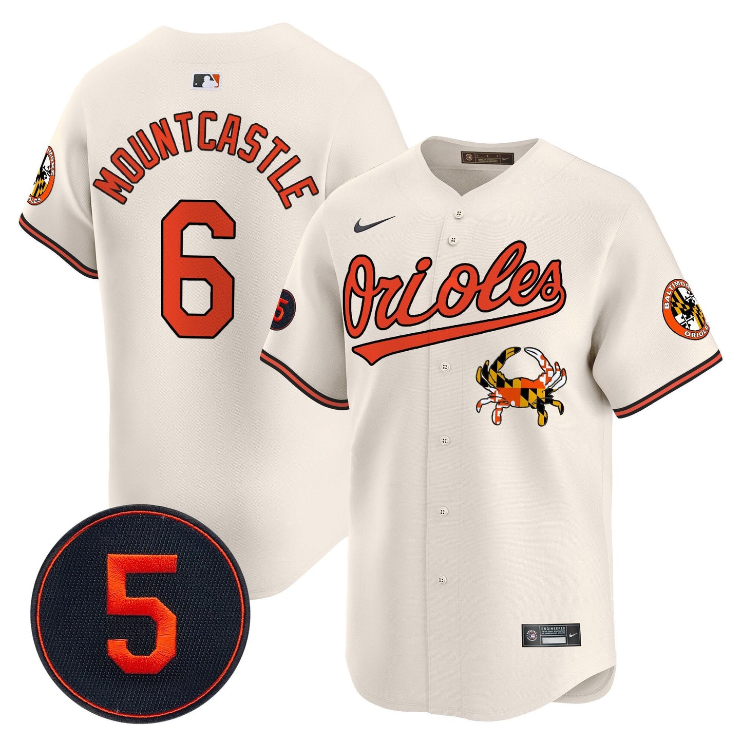 Baltimore Orioles Robinson Patch Vapor Premier Limited Jersey V9 - All Stitched