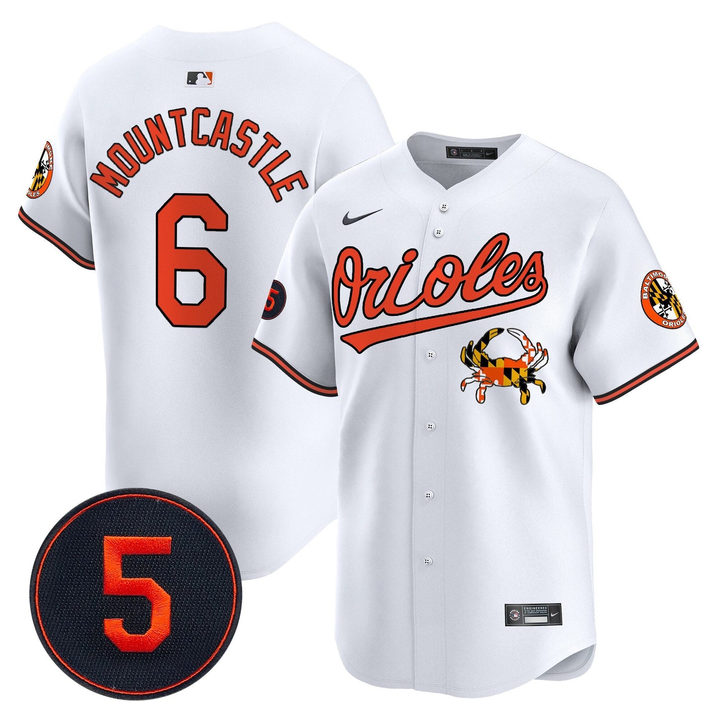 Baltimore Orioles Robinson Patch Vapor Premier Limited Jersey V9 - All Stitched