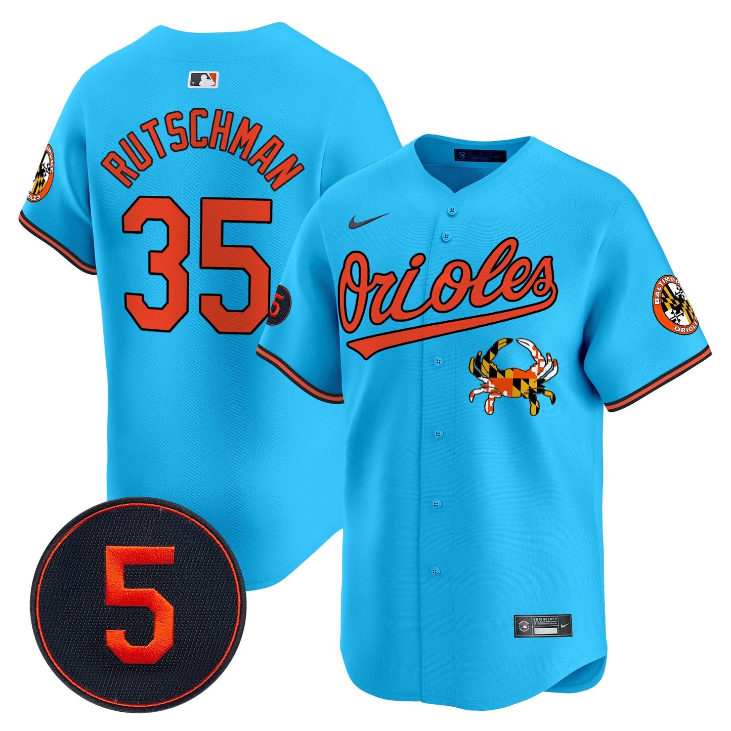 Baltimore Orioles Robinson Patch Vapor Premier Limited Jersey V9 - All Stitched