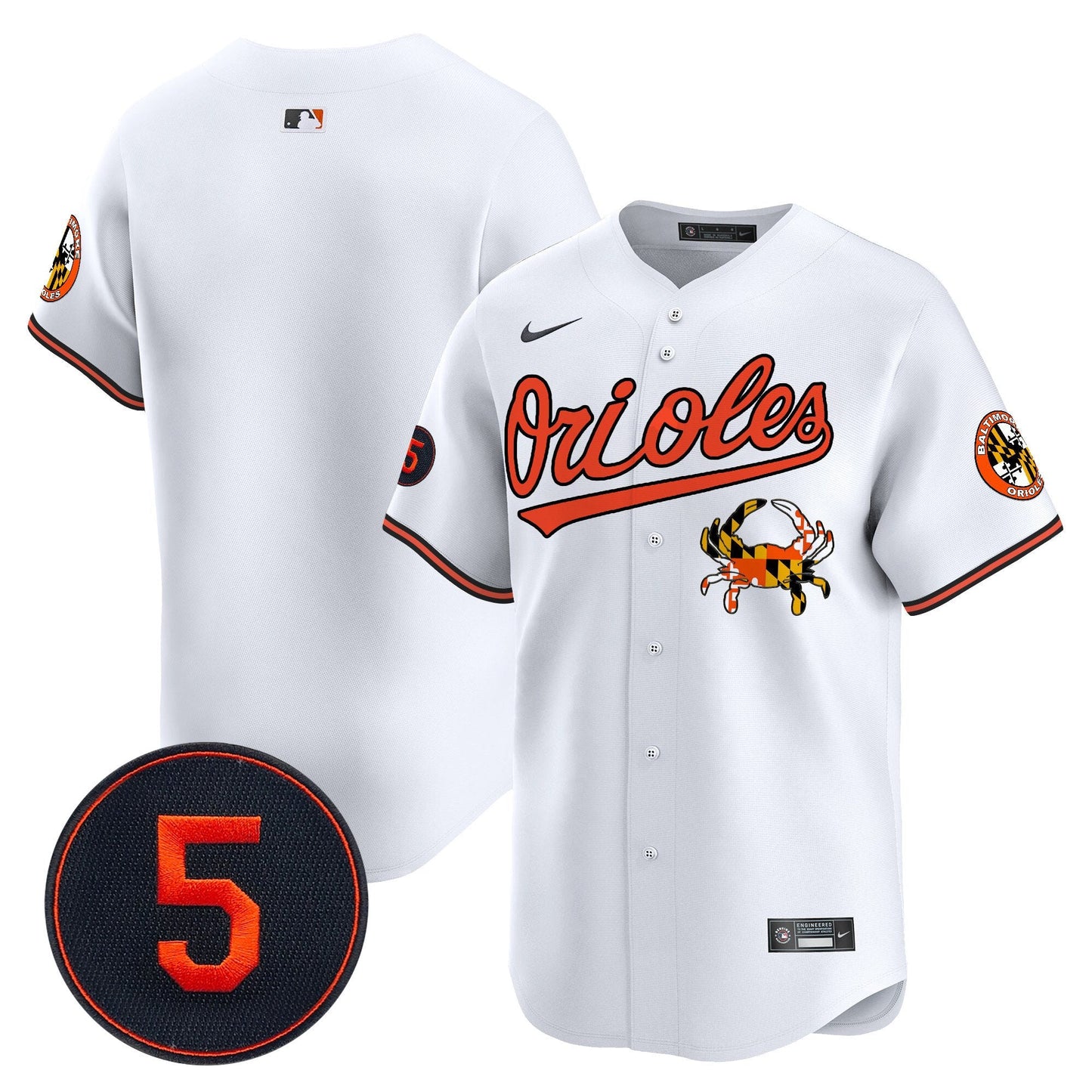 Baltimore Orioles Robinson Patch Vapor Premier Limited Jersey V9 - All Stitched