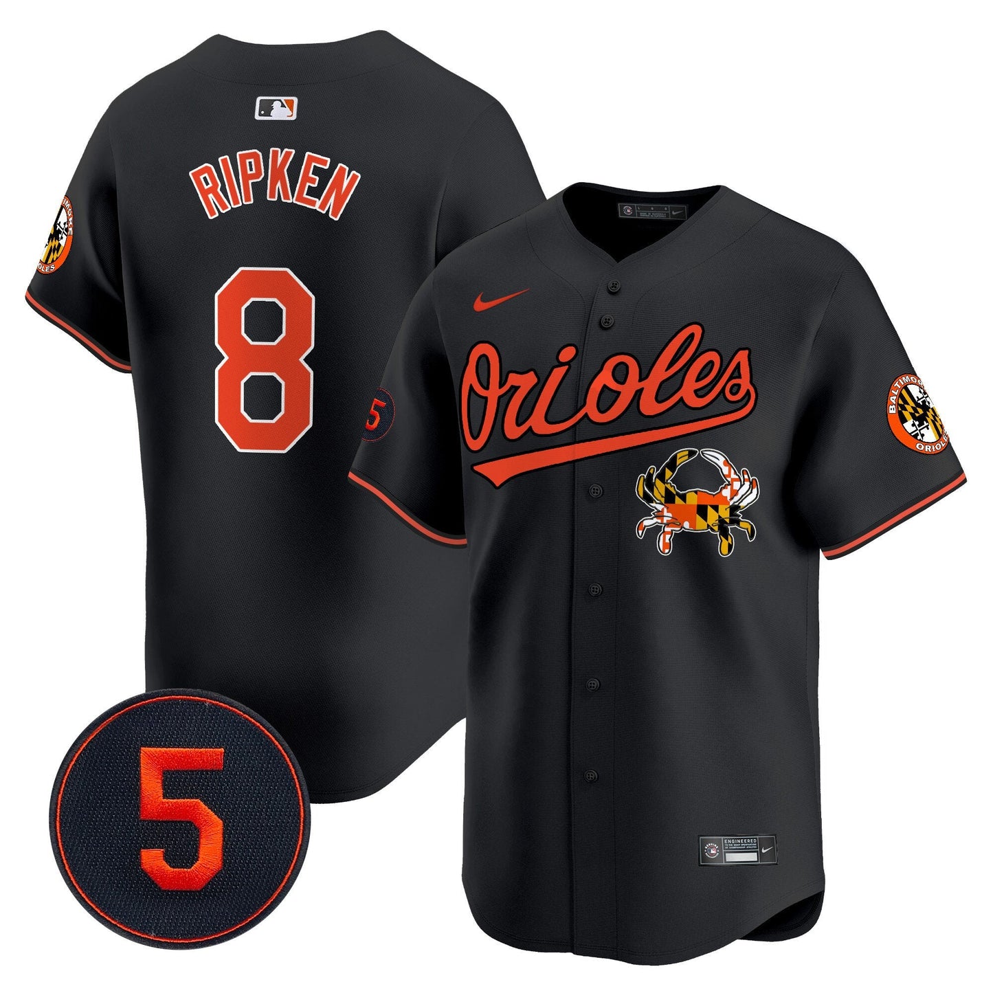 Baltimore Orioles Robinson Patch Vapor Premier Limited Jersey V9 - All Stitched