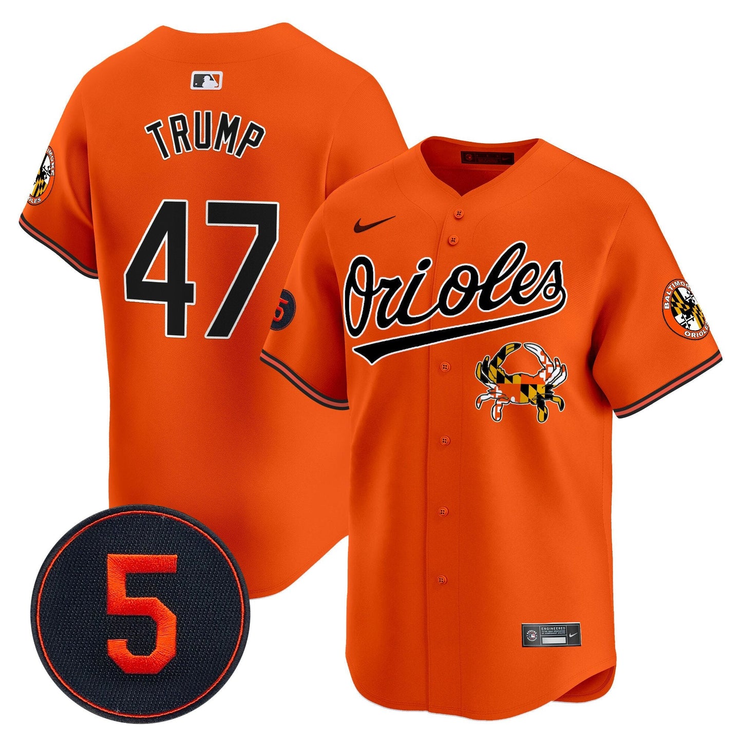 Baltimore Orioles Robinson Patch Vapor Premier Limited Jersey V9 - All Stitched