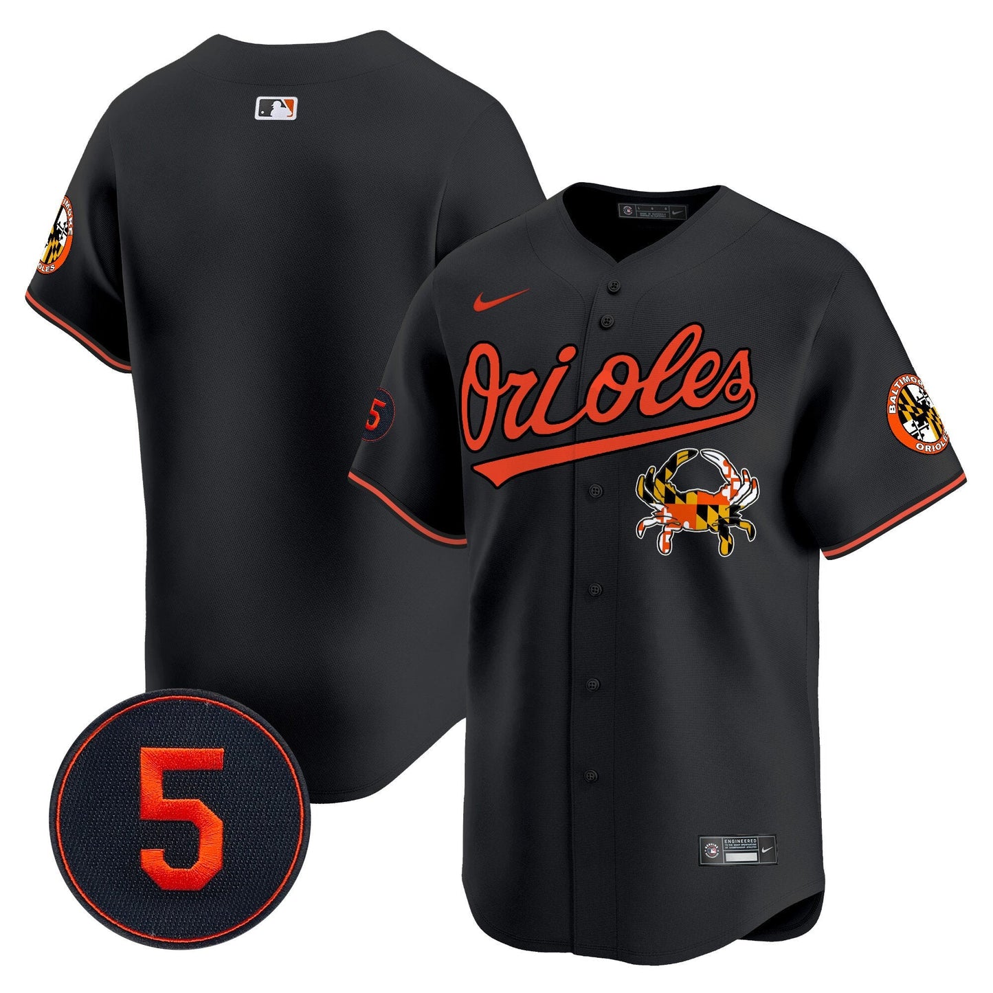 Baltimore Orioles Robinson Patch Vapor Premier Limited Jersey V9 - All Stitched
