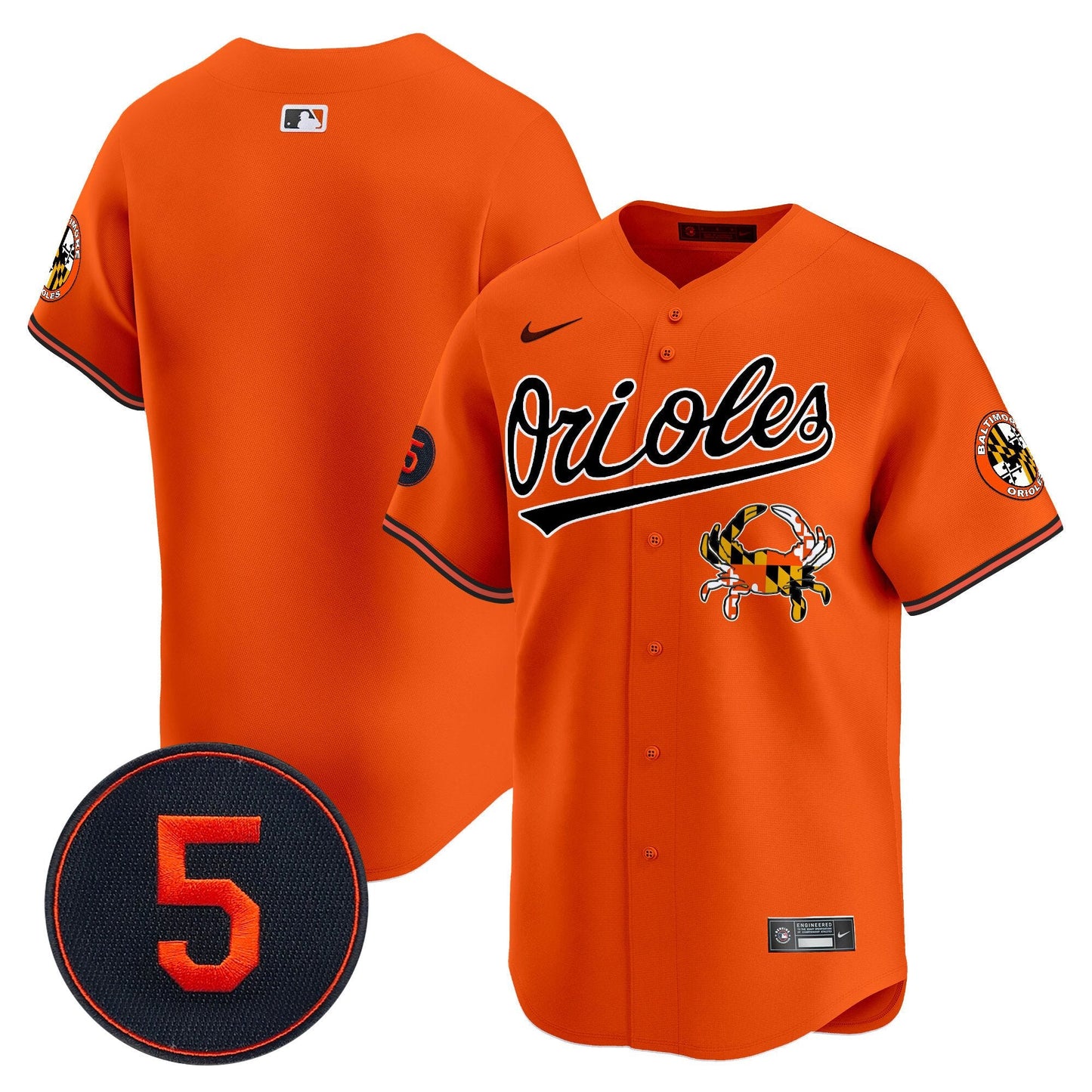 Baltimore Orioles Robinson Patch Vapor Premier Limited Jersey V9 - All Stitched