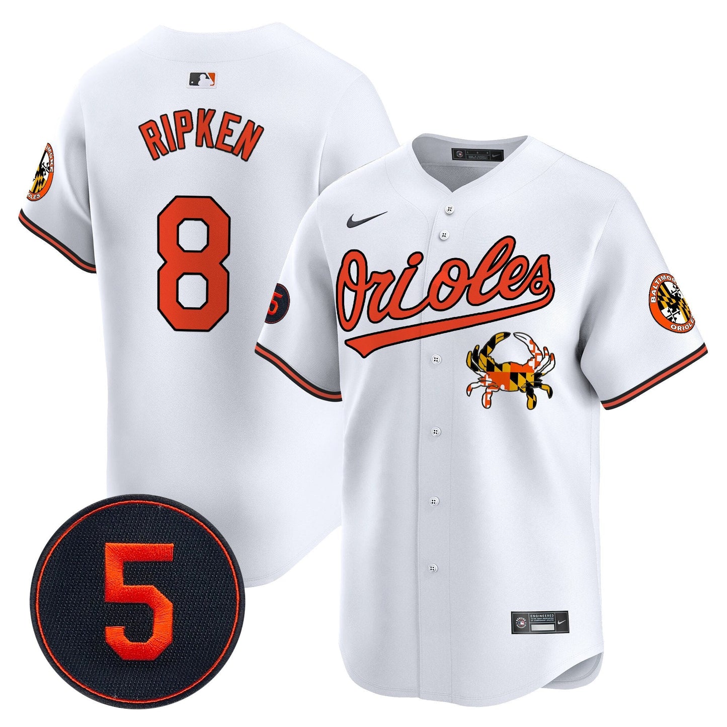 Baltimore Orioles Robinson Patch Vapor Premier Limited Jersey V9 - All Stitched