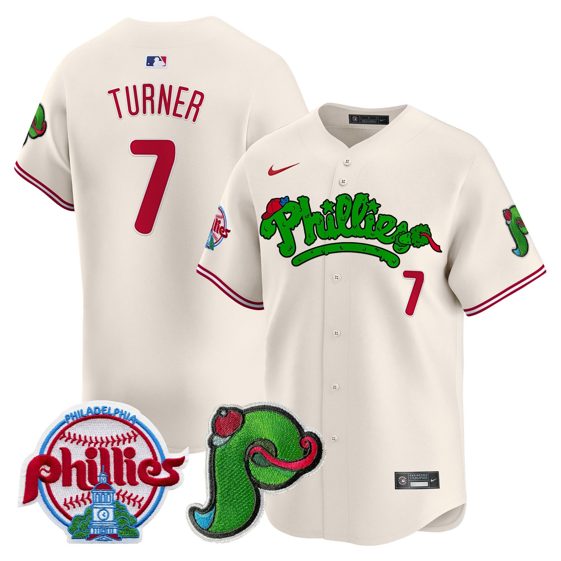 Unisex Phillies Phanatic Patch Vapor Premier Limited Jersey V3 - All Stitched