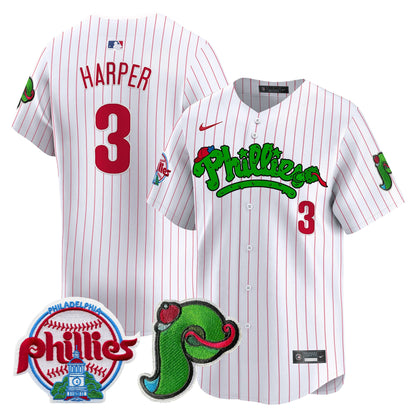 Unisex Phillies Phanatic Patch Vapor Premier Limited Jersey V3 - All Stitched