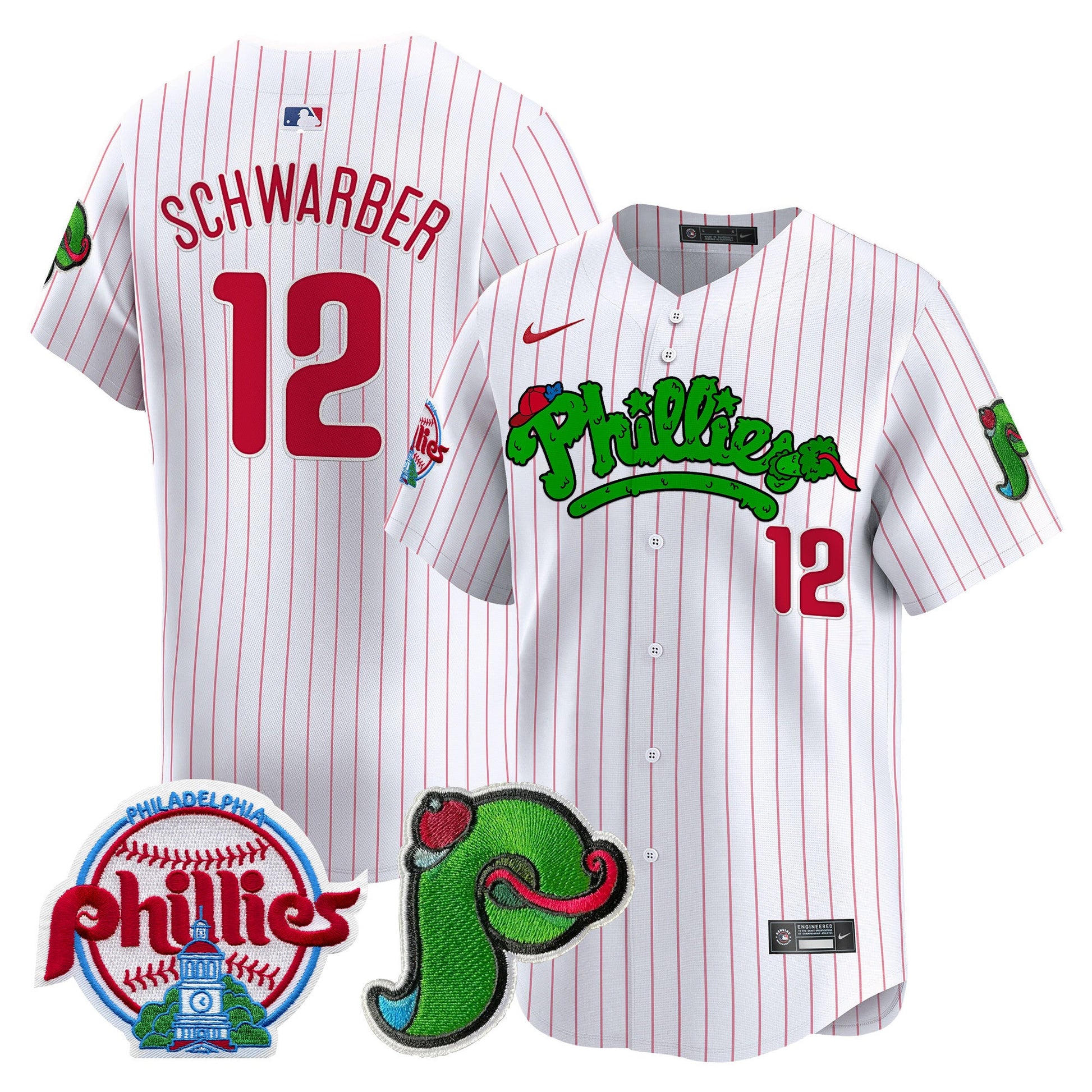 Unisex Phillies Phanatic Patch Vapor Premier Limited Jersey V3 - All Stitched