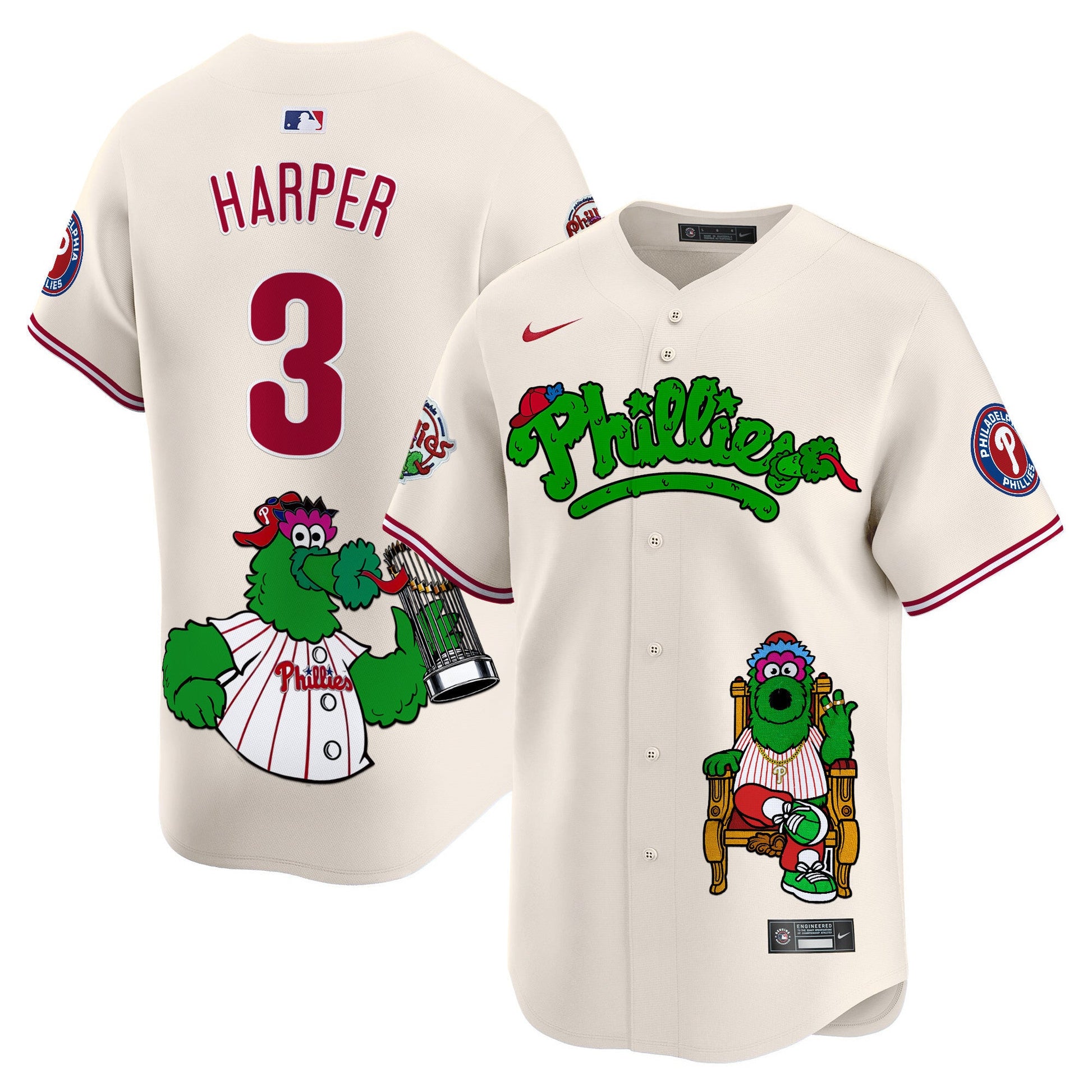 Unisex Phillies Phanatic Vapor Premier Limited Jersey - Printed