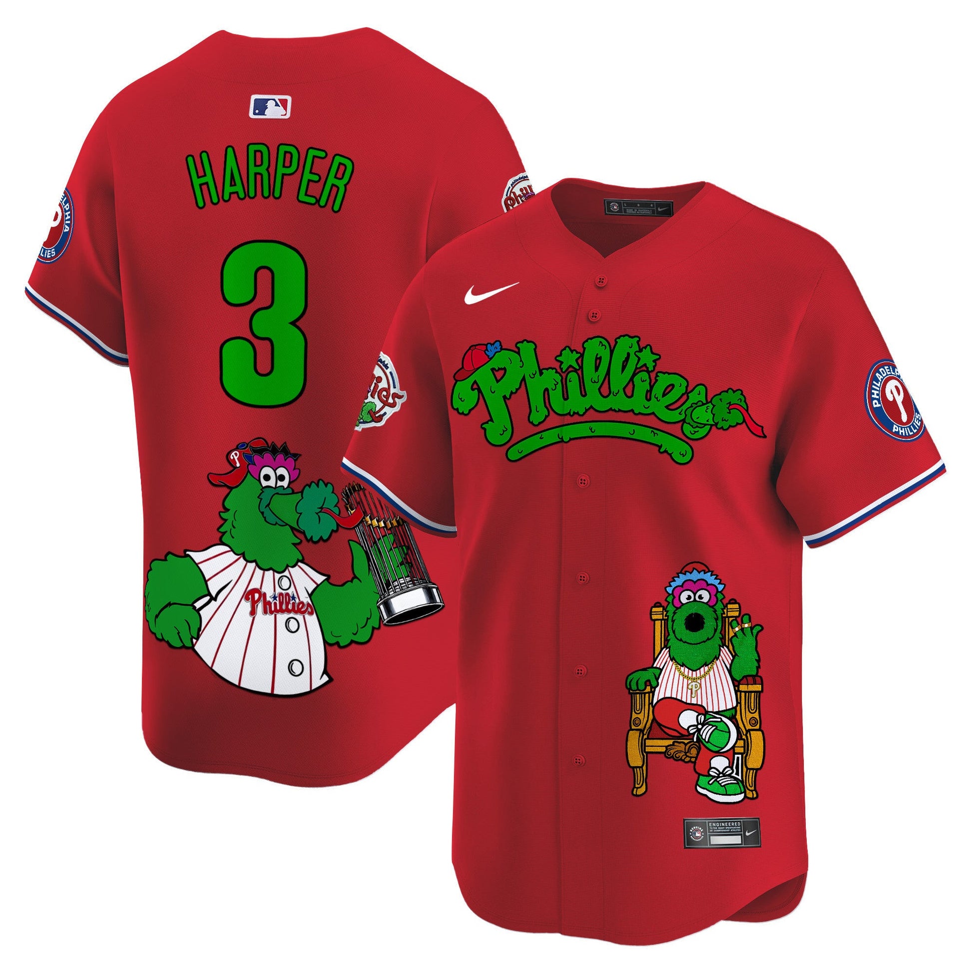 Unisex Phillies Phanatic Vapor Premier Limited Jersey - Printed
