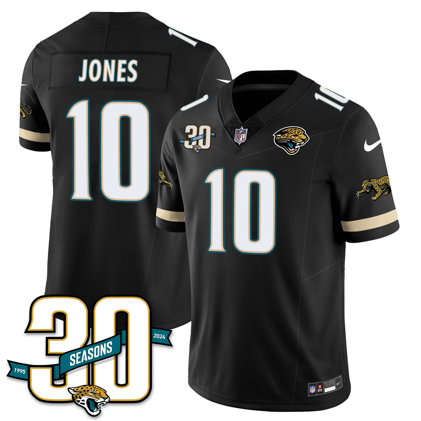 Jacksonville Jaguars 1990s Throwback Uniforms - All Stitched