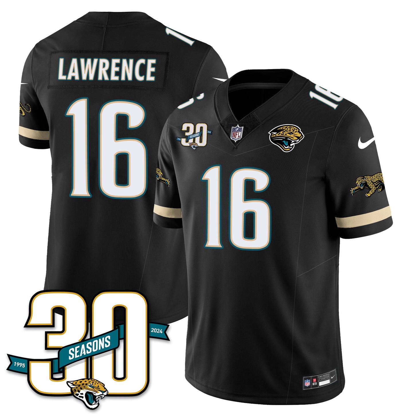 Jacksonville Jaguars 1990s Throwback Uniforms - All Stitched