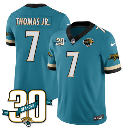 Jacksonville Jaguars 1990s Throwback Uniforms - All Stitched
