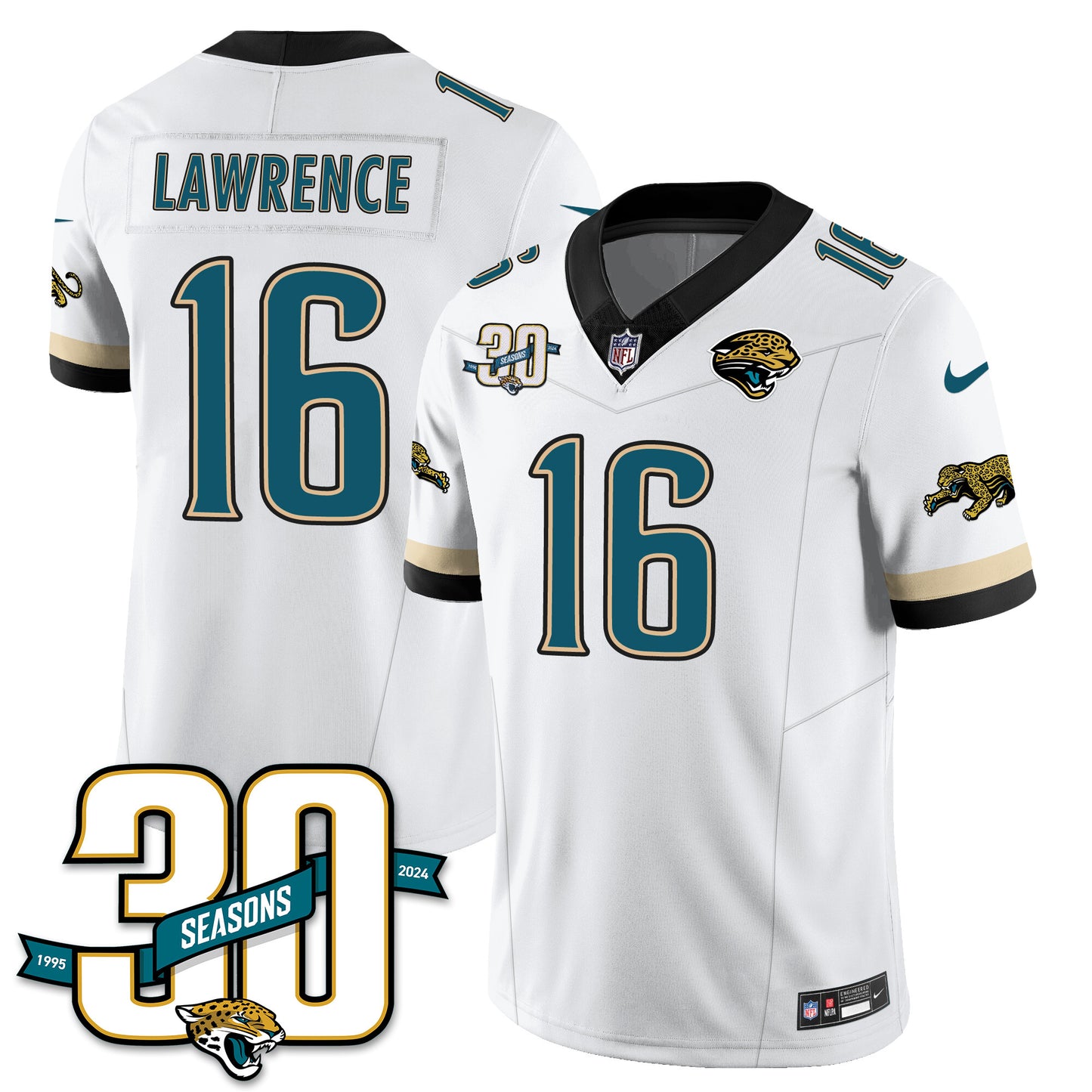 Jacksonville Jaguars 1990s Throwback Uniforms - All Stitched