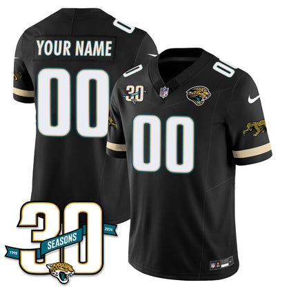Custom Jacksonville Jaguars 1990s Throwback Uniforms - All Stitched