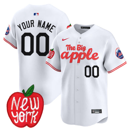 Mets The Big Apple Vapor Premier Limited Custom Jersey - All Stitched