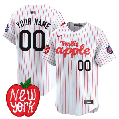 Mets The Big Apple Vapor Premier Limited Custom Jersey - All Stitched