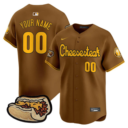 Phillies Cheesesteak Vapor Premier Limited Custom Jersey - All Stitched