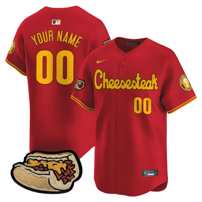 Phillies Cheesesteak Vapor Premier Limited Custom Jersey - All Stitched