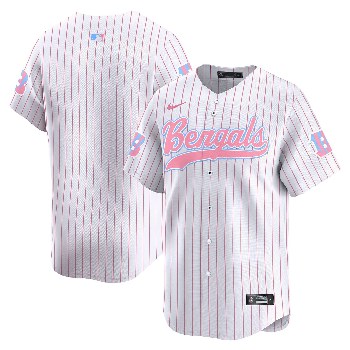 Unisex Bengals Bubblegum Pink Vapor Premier Limited Jersey - All Stitched