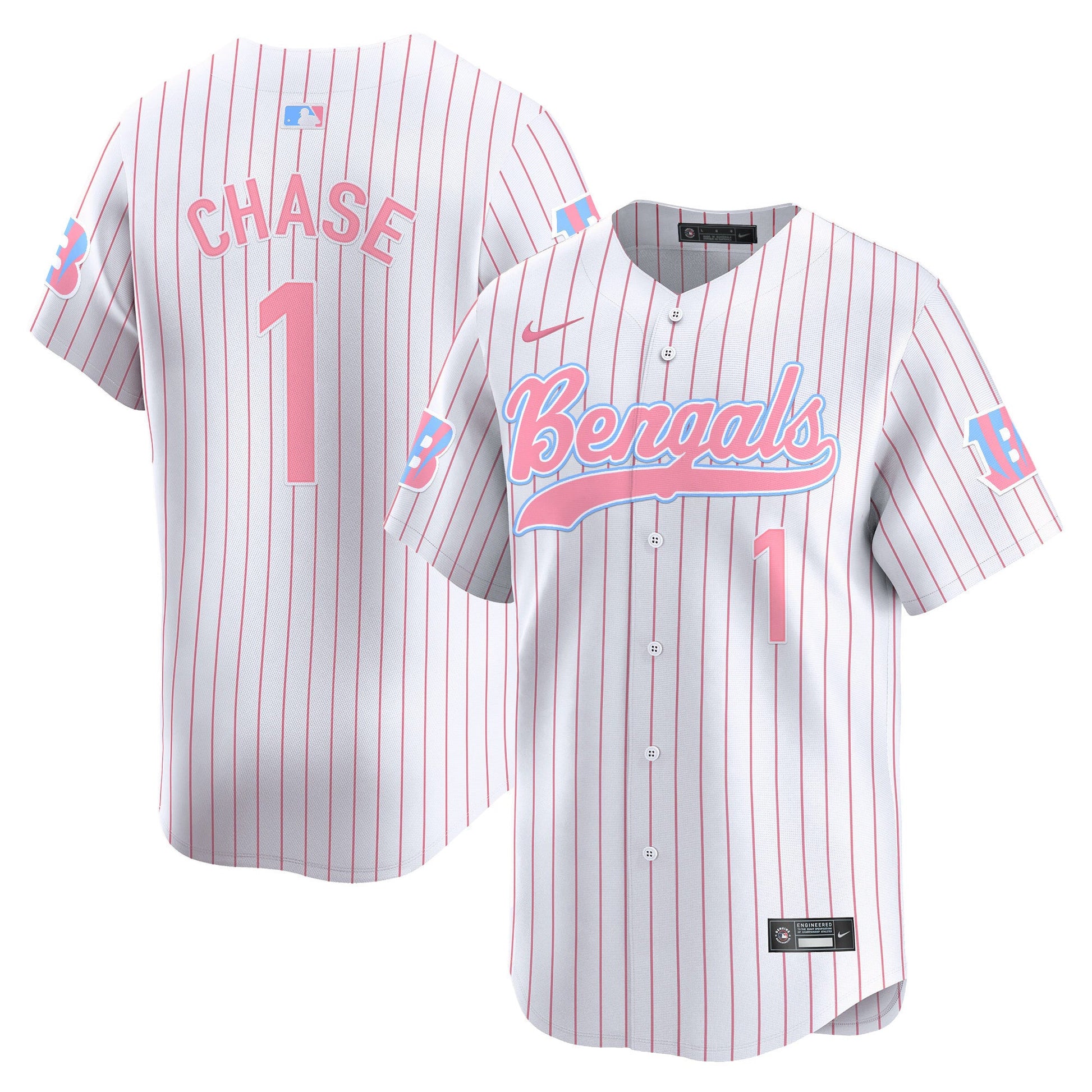 Unisex Bengals Bubblegum Pink Vapor Premier Limited Jersey - All Stitched