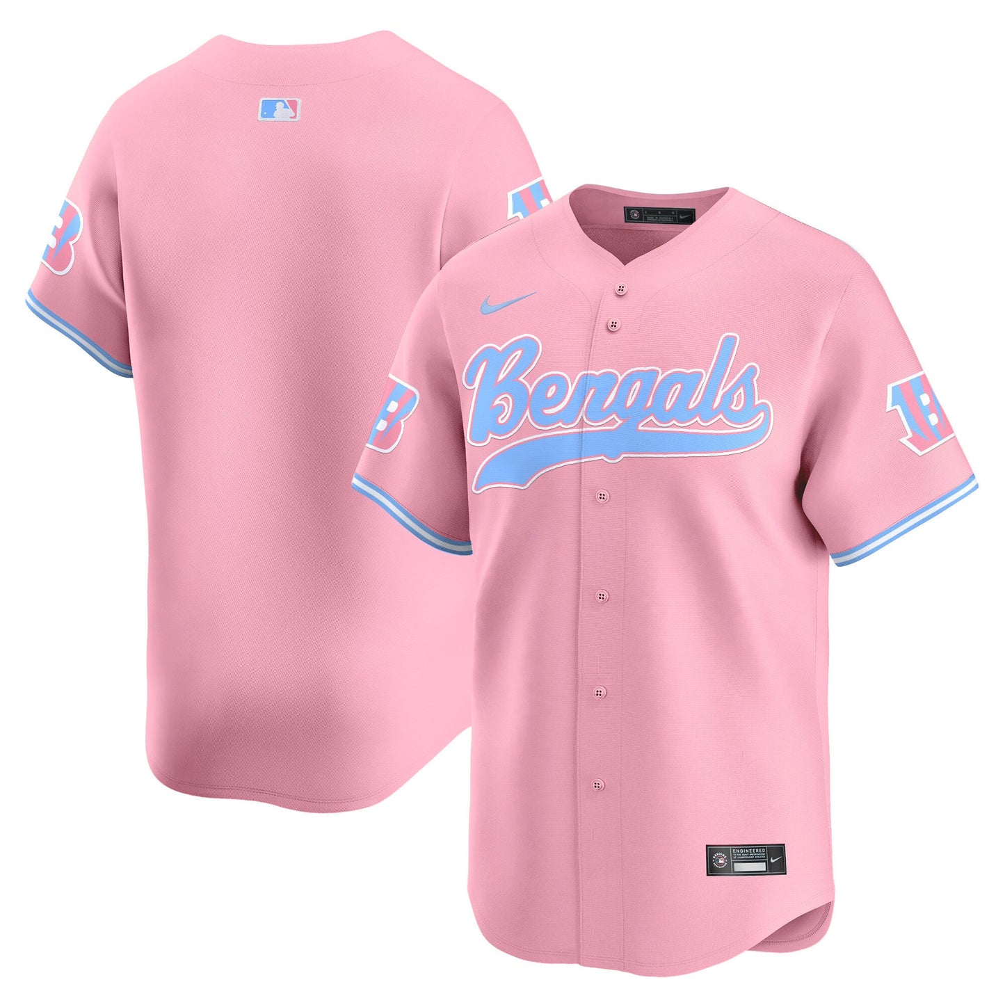Unisex Bengals Bubblegum Pink Vapor Premier Limited Jersey - All Stitched