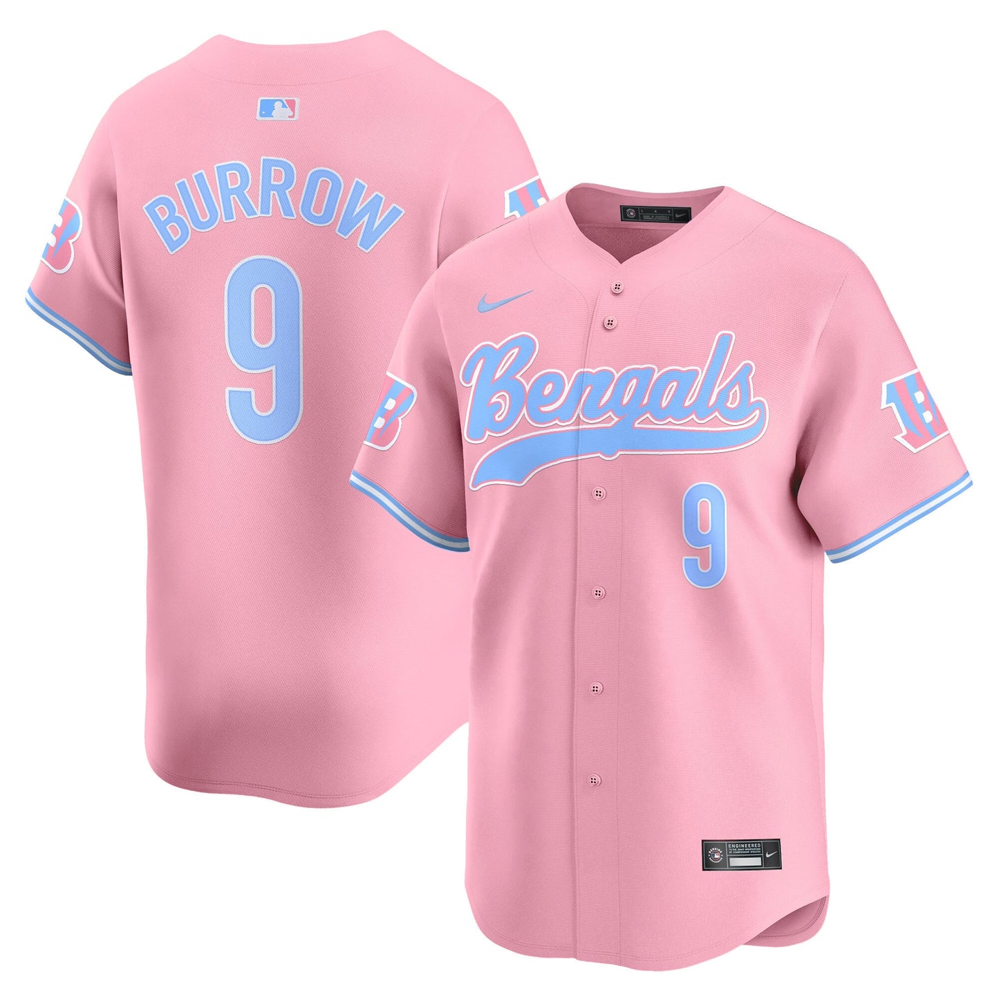 Unisex Bengals Bubblegum Pink Vapor Premier Limited Jersey - All Stitched