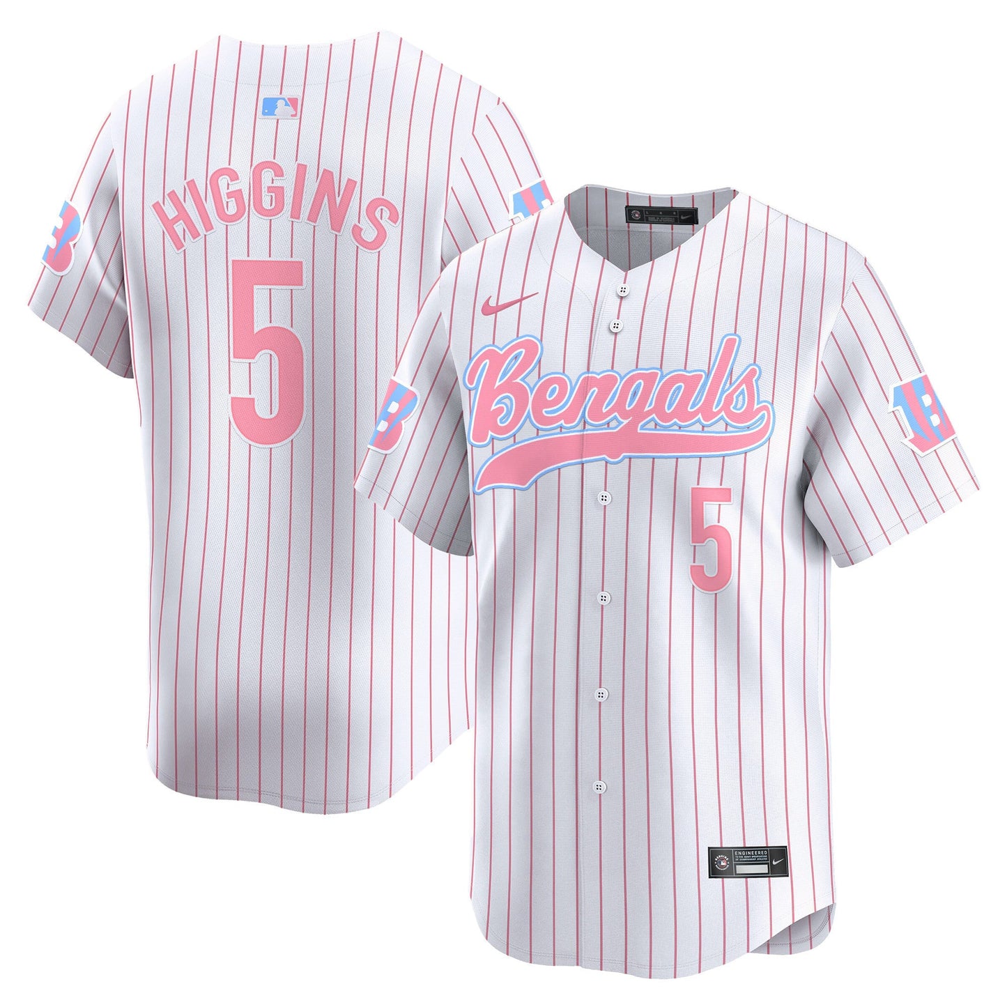 Unisex Bengals Bubblegum Pink Vapor Premier Limited Jersey - All Stitched