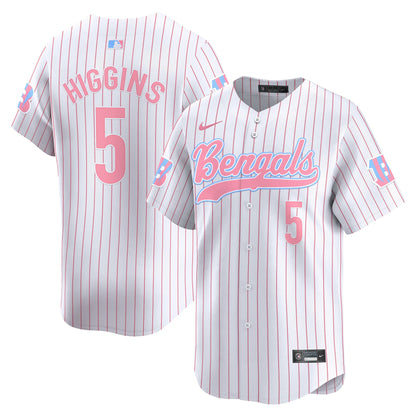 Unisex Bengals Bubblegum Pink Vapor Premier Limited Jersey - All Stitched