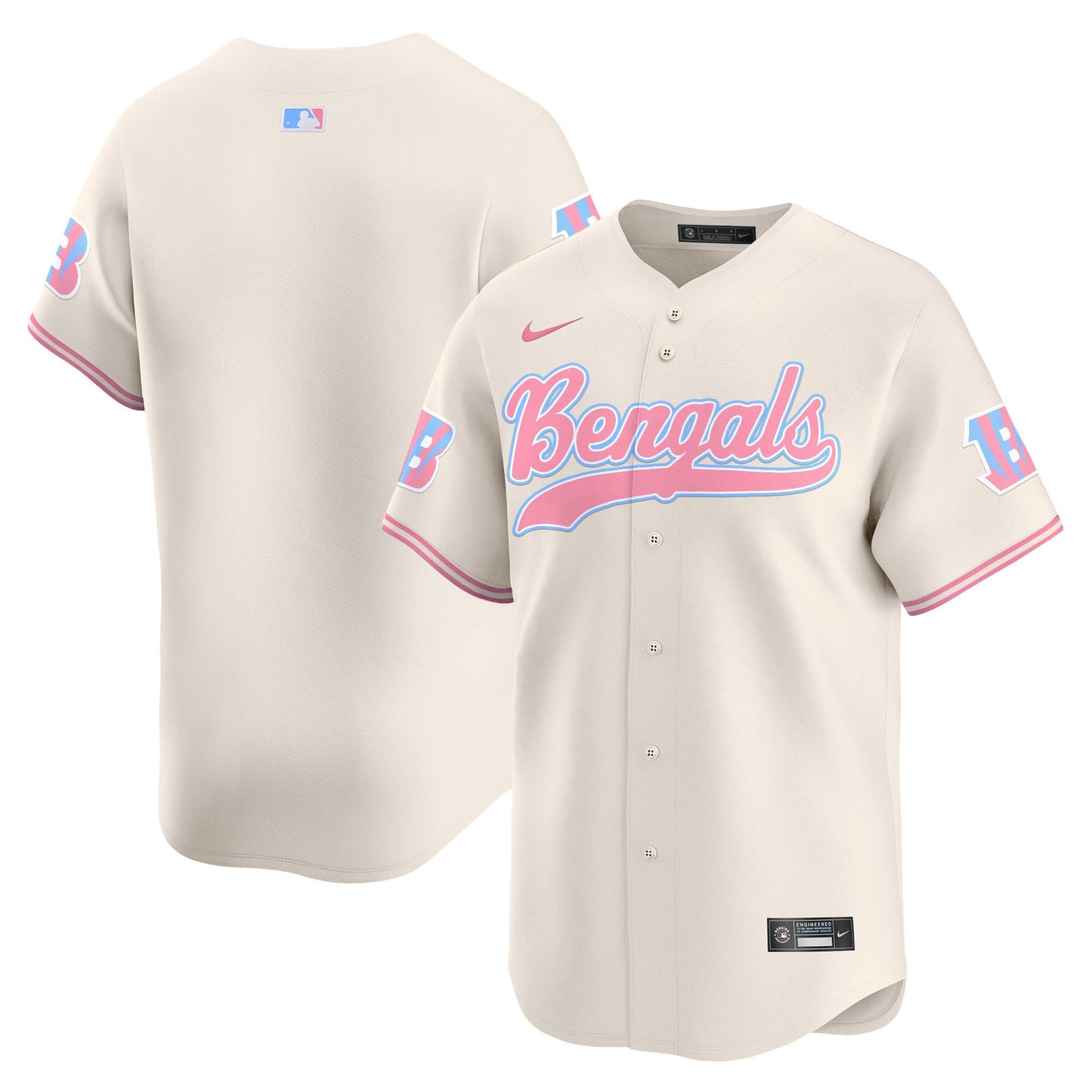 Unisex Bengals Bubblegum Pink Vapor Premier Limited Jersey - All Stitched