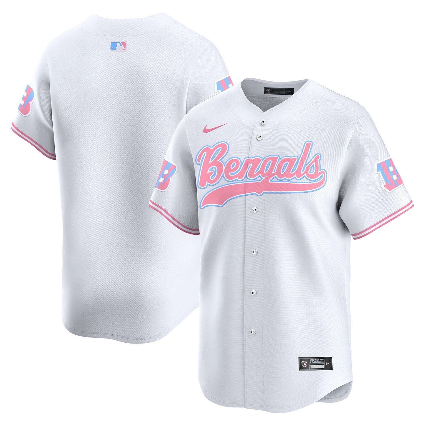 Unisex Bengals Bubblegum Pink Vapor Premier Limited Jersey - All Stitched