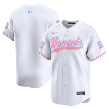 Unisex Bengals Bubblegum Pink Vapor Premier Limited Jersey - All Stitched