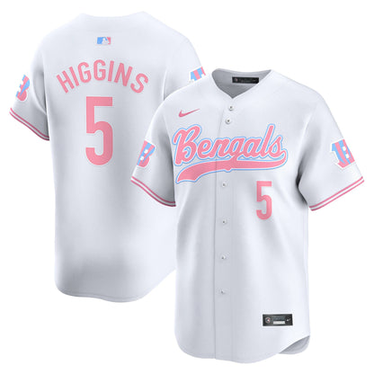 Unisex Bengals Bubblegum Pink Vapor Premier Limited Jersey - All Stitched