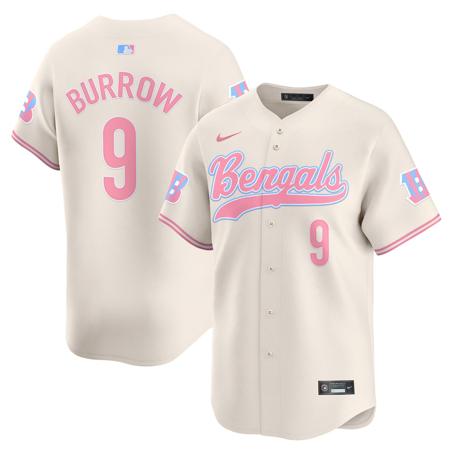 Unisex Bengals Bubblegum Pink Vapor Premier Limited Jersey - All Stitched