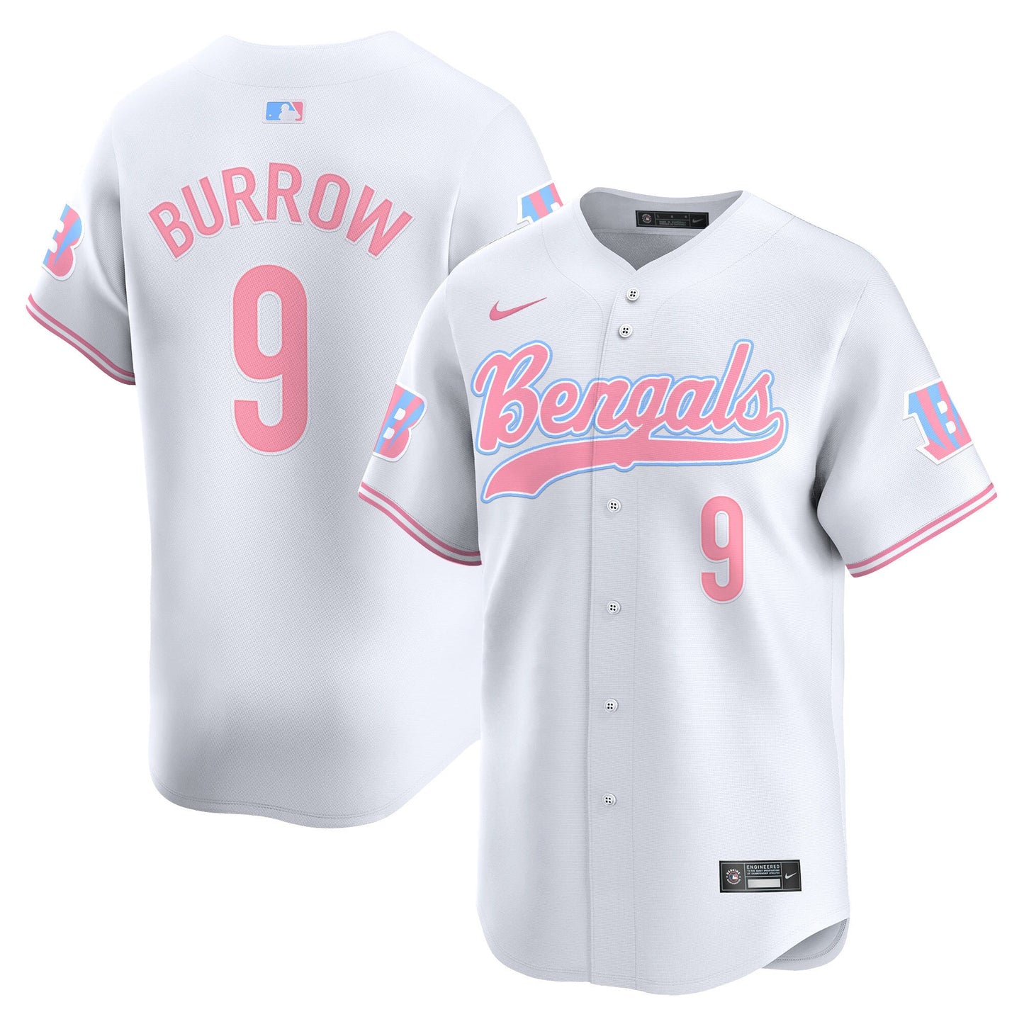 Unisex Bengals Bubblegum Pink Vapor Premier Limited Jersey - All Stitched