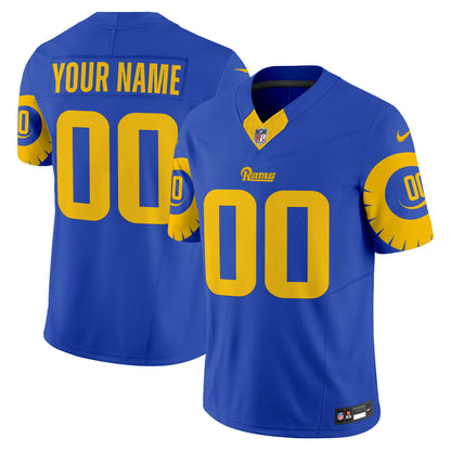 Rams Special Vapor Limited Custom Jersey - All Stitched