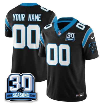 Custom Carolina Panthers 2024 Vapot Limited Jersey - 30th Season - All Stitched