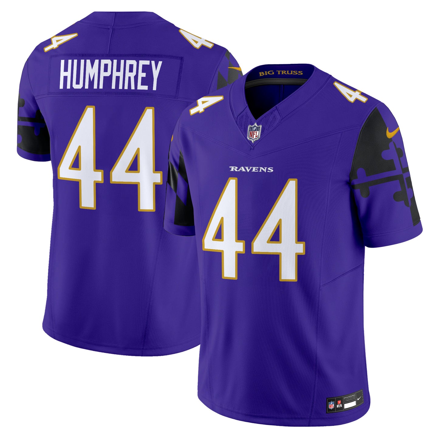 Ravens Maryland Flag Vapor Limited Jersey - All Stitched