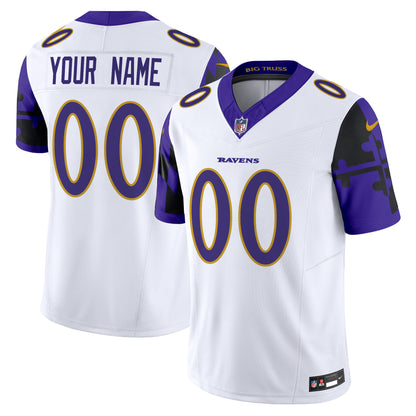 Ravens Baltimore Flag Vapor Limited Custom Jersey - All Stitched