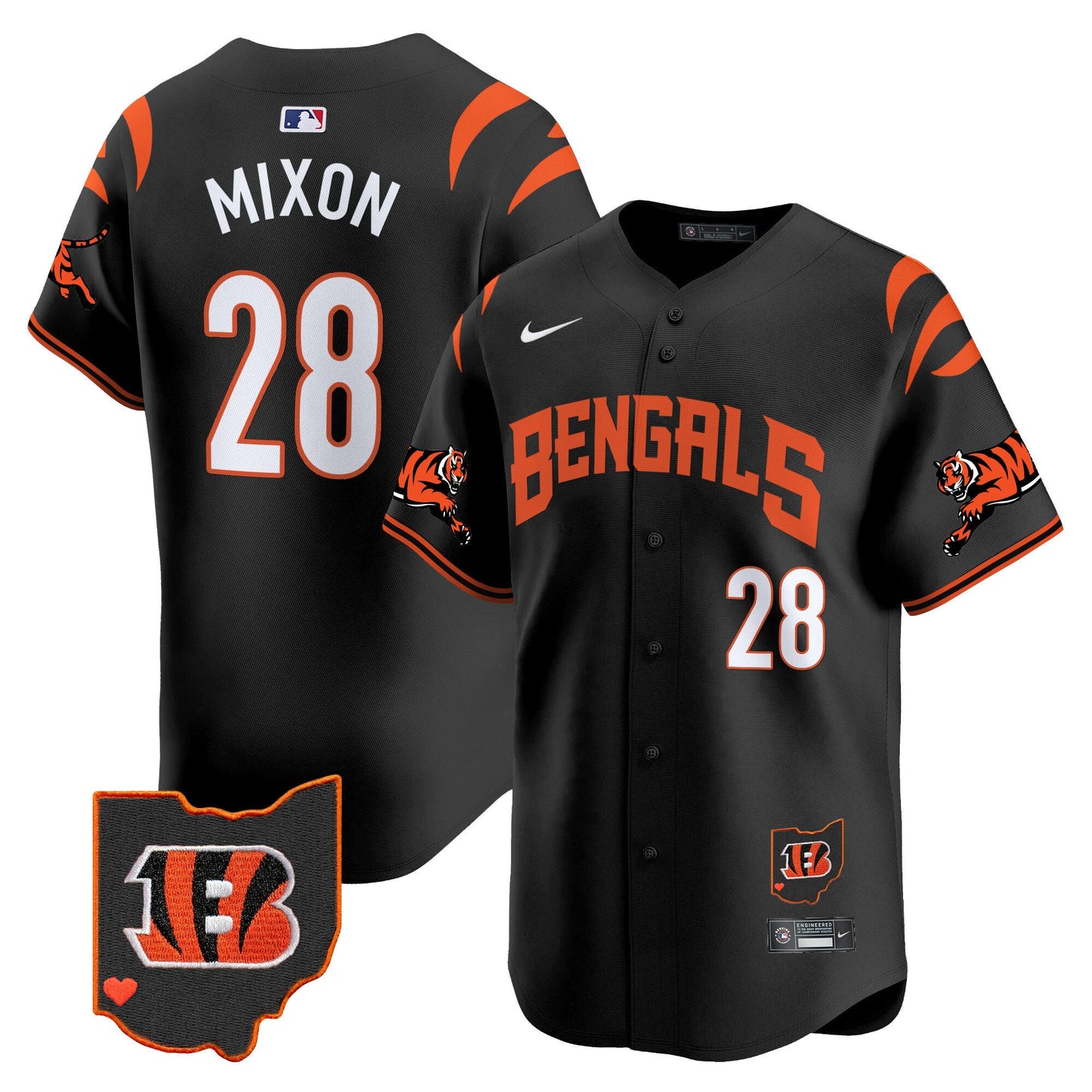 Men's Bengals Vapor Premier Limited Jersey - All Stitched