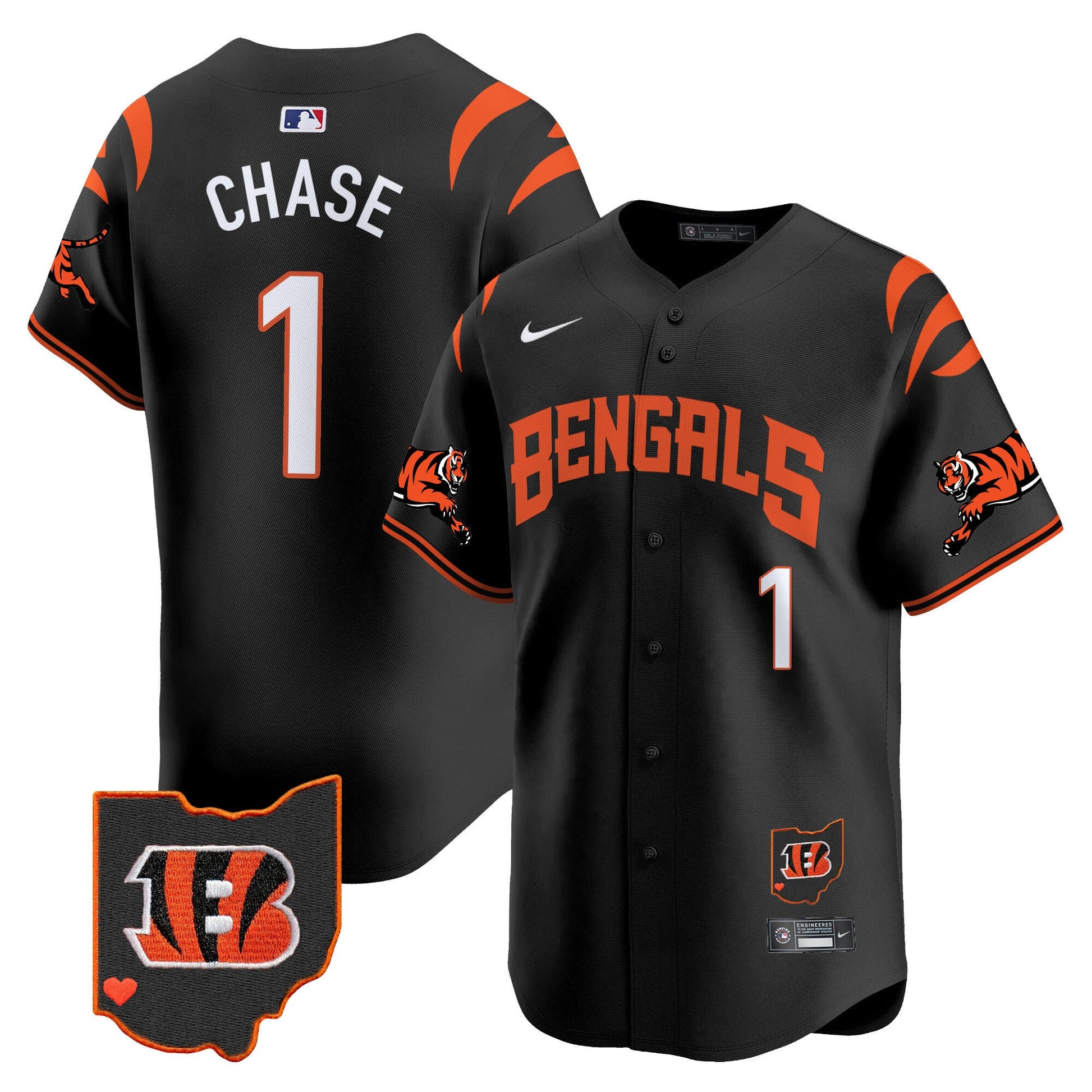 Men's Bengals Vapor Premier Limited Jersey - All Stitched