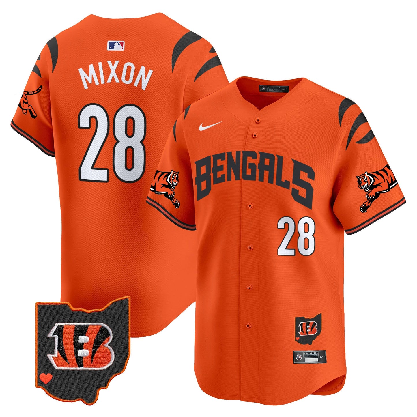 Men's Bengals Vapor Premier Limited Jersey - All Stitched